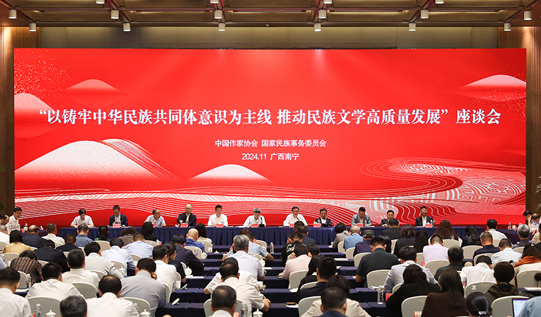 11月17日,“以鑄牢中華民族共同體意識為主線 推動民族文學高質量發展”座談會在廣西南寧舉行