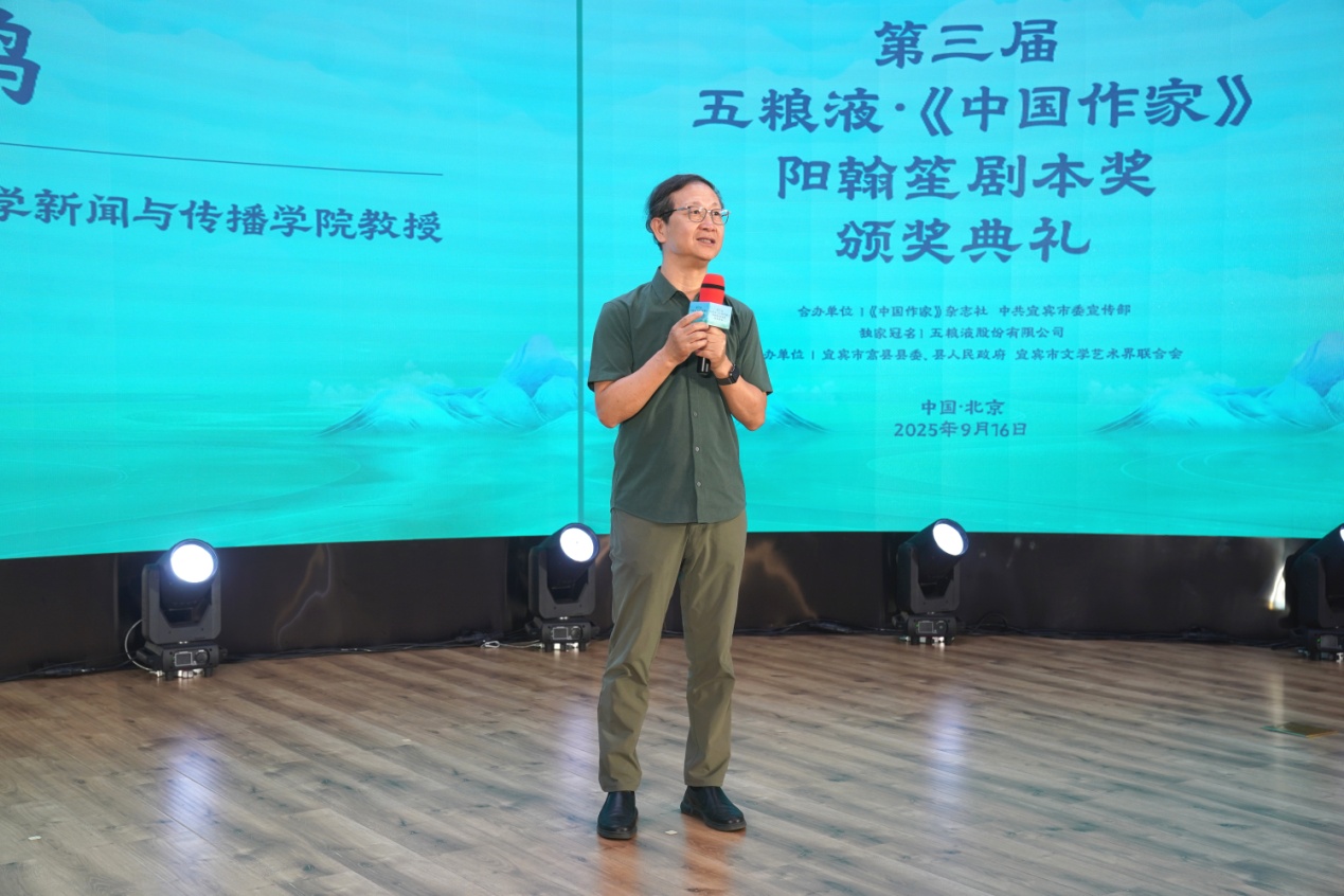 中國電影家協(xié)會副主席、清華大學(xué)新聞與傳播學(xué)院教授尹鴻發(fā)言